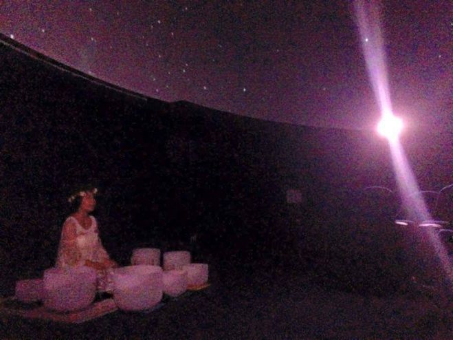 クリスタルボウルde銀河鉄道の夜の宇宙旅行