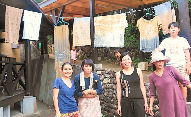 屋久島移住記念WS 第2段! 屋久島染め+麻炭染め@ジャングルキッチン