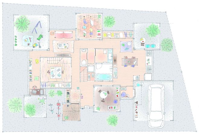 建築家と理想の住まいの間取を描いてみよう! 7月セッション(全2回)