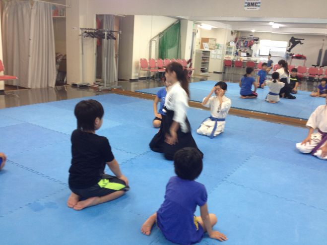 子どもの防犯のための合気道体験会