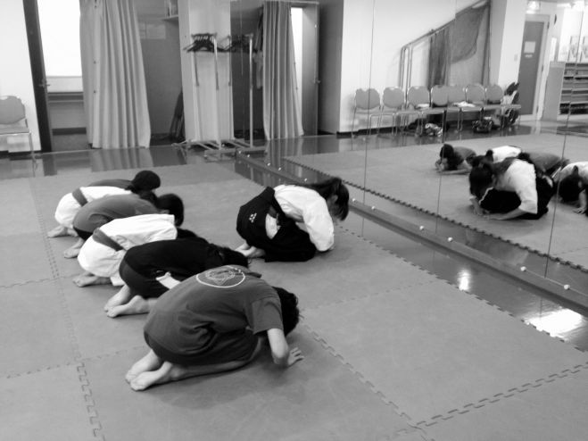 子どもの防犯のための合気道体験会
