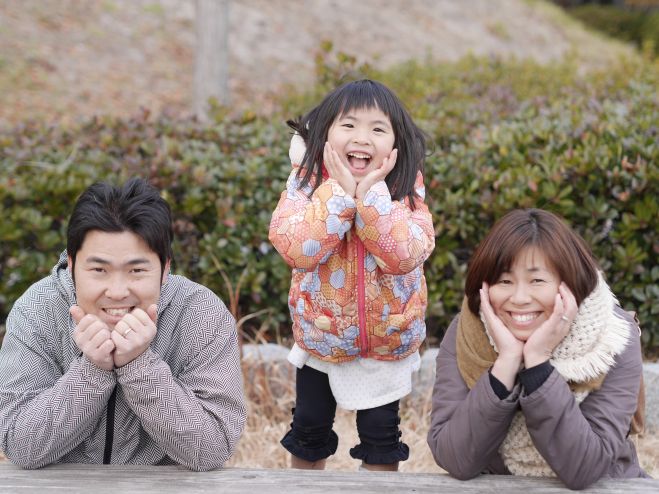 おひさまの下で家族写真撮影会 2月
