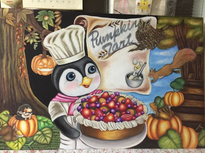 指で描くチョークアート基礎コース開講!