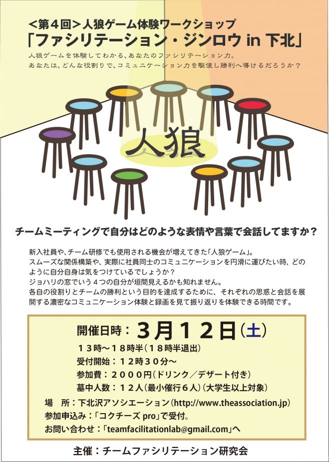 第四回ファシリテーション・ジンロウin下北沢