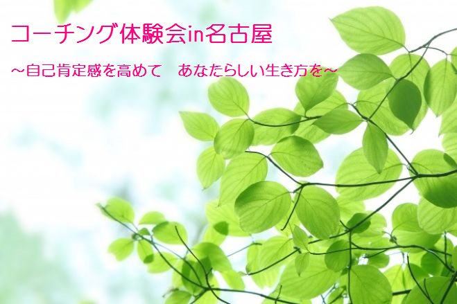 【名古屋】頑張っているおひとりさまを応援します♡コーチング体験会