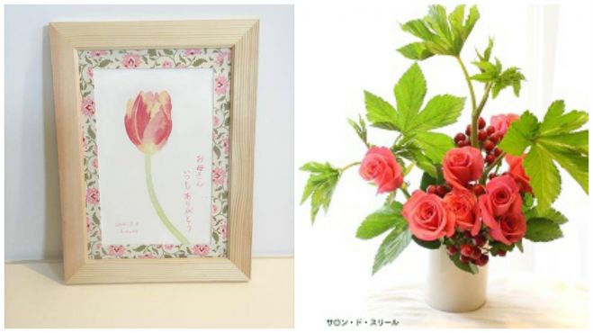 お花と絵のコラボレッスン~母の日のプレゼントに♡