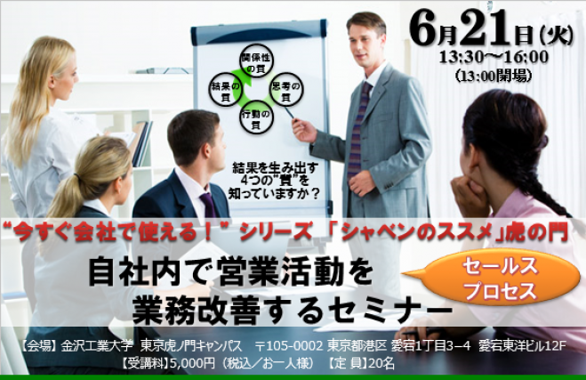 ≪自社内で営業活動を業務改善するセミナー≫