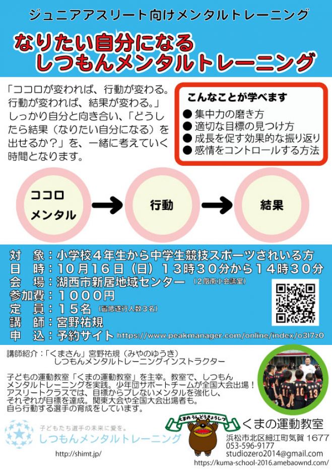 なりたい自分になるしつもんメンタルトレーニング