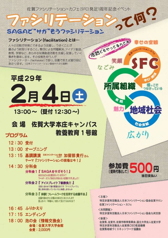 「ファシリテーションって何?」~SAGAでサガそうファシリテーション~