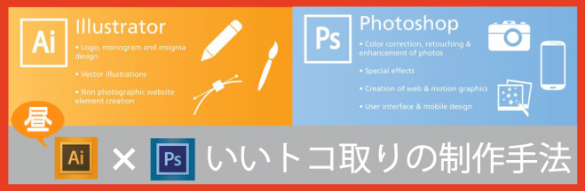 Illustrator×Photoshop いいトコ取りの制作手法<2時間コース>