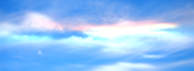 虹色の空