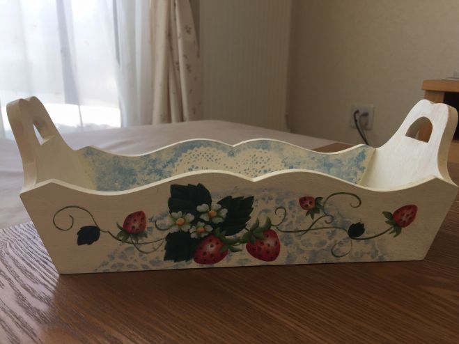 トールペイント　カトラリートレイ
