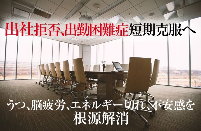 出社拒否症 出勤困難症克服セッション 理性では会社に行こうとしても感情が追いつかない悪循環とうつを根源破壊 自己正常化プログラム 2021年11月17日 2022年5月29日 東京or大阪 社会人心身症出社拒否症解決 東京都 こくちーずプロ