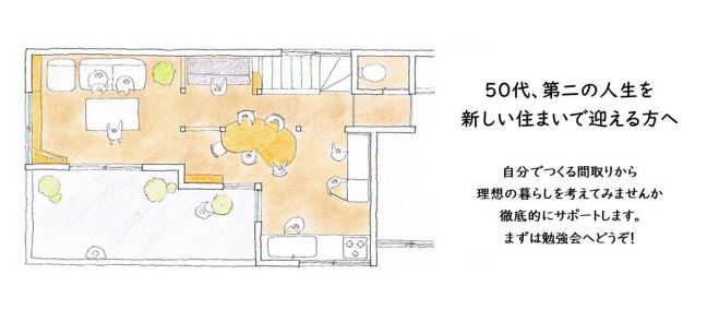 50代 自分で間取りをつくる 年7月18日 オンライン Zoom こくちーずプロ