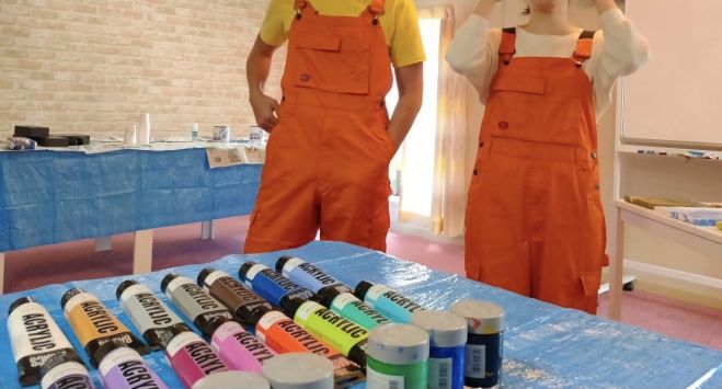 ポーリングアート体験会 色で感性を磨く 年12月29日 ポーリングアート フルイドアート会 大阪府 こくちーずプロ