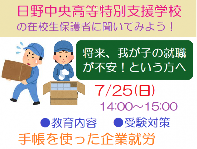 日野中央高等特別支援学校の在校生保護者に聞いてみよう 21年7月25日 神奈川県 こくちーずプロ
