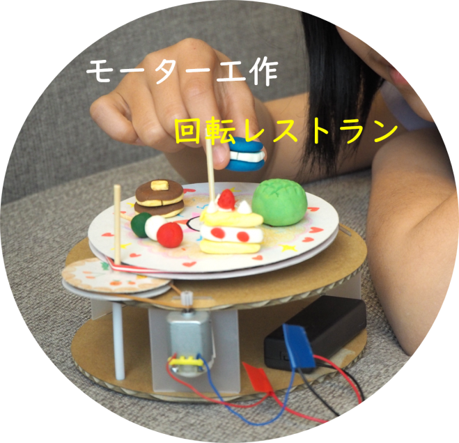モーター工作 回転レストランを作ろう 22年8月8日 滋賀県 こくちーずプロ