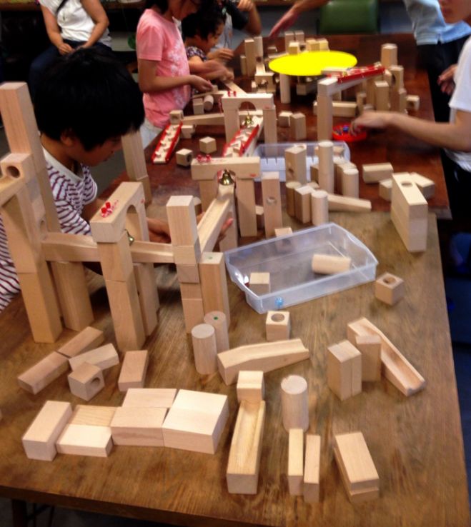 まるでピタゴラ装置 玉の道ワークショップ 16年11月3日 群馬県 こくちーずプロ