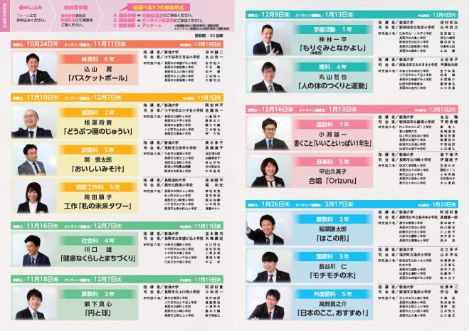 新潟大学附属長岡小学校教育研究協議会(ハイブリット開催) 2022年11月