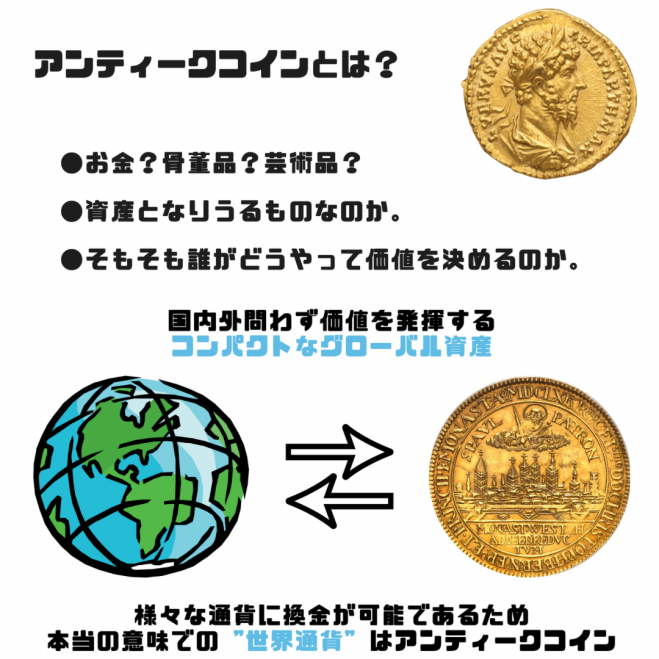 現物資産運用!アンティークコイン・現代アート投資の魅力　2022年12月18日（愛知県）　こくちーずプロ