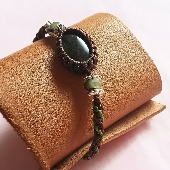 catマクラメジュエリー講座セット マクラメキット Elegante ペンダント | Waxcord Jewelry 'Quadro'