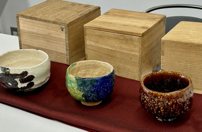 出口王任三郎茶碗耀盌極箱付き