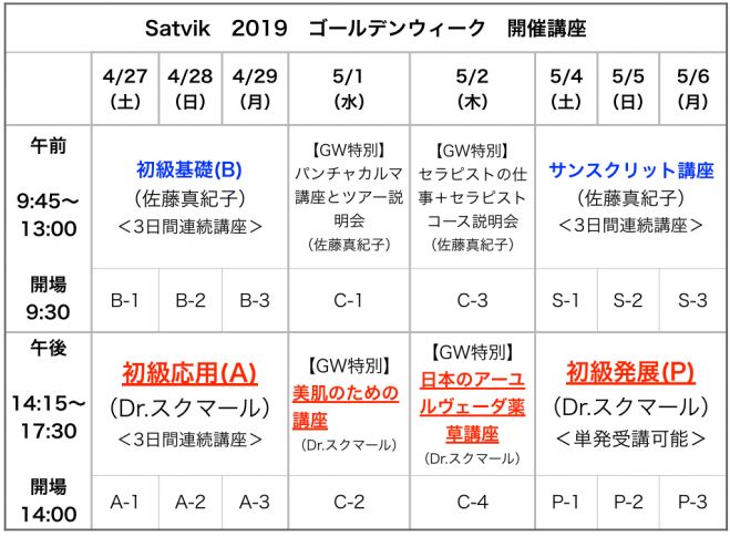 19ゴールデンウイーク Satvik集中講座 19年4月27日 19年5月6日 東京都 こくちーずプロ 19ゴールデンウイーク Satvik集中講座 19年4月27日 19年5月6日 東京都 こくちーずプロ
