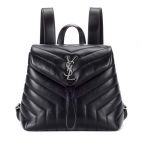 Saint Laurent Loulou Backpack In Black